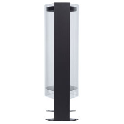 Buitenafvalbak toebehoren set van 2 plastic wanden + bodem