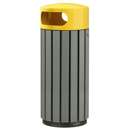 Outdoor waste bins Waste and cleaning steel waste pin with galvanized inner tray Volume (ltr):  60.  L: 420, W: 420, H: 1000 (mm). Article code: 8257935