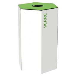 Abfallbehälter Abfall und Reinigung Mülltonne aus Stahl Deckel mit Einsatzöffnung Option:  ohne Schloss.  L: 501, B: 435, H: 765 (mm). Artikelcode: 8259025