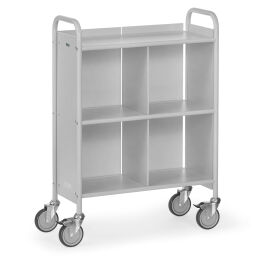 Office trolleys warehouse trolley fetra files trolley with separation walls / back wall