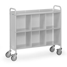 Office trolleys warehouse trolley fetra files trolley with separation walls / back wall