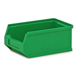 Storage bin plastic with grip opening stackable Colour:  green.  L: 175, W: 100, H: 75 (mm). Article code: 38-FPOM-20-N