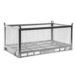 Mesh stillages fixed construction stackable 4 sides
