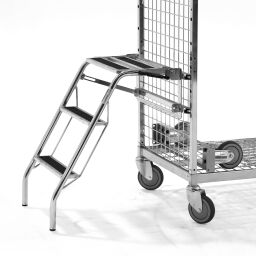 Order picking trolley warehouse trolley with stairs / foldable