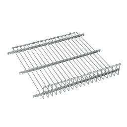 3-Sides Roll cage accessories shelve with 100 mm anti-slip.  L: 600, W: 600, H: 100 (mm). Article code: 708E2600600