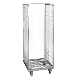 2-Sides Roll cage input gates Additional specifications:  rubber wheels .  L: 600, W: 600, H: 1670 (mm). Article code: 708S2R600