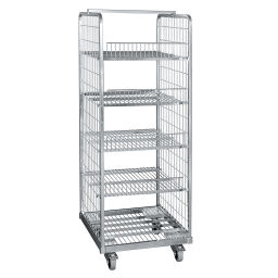 3-sides roll cage accessories shelve with 100 mm anti-slip
