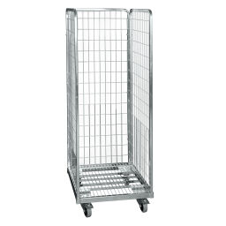 3-Sides Roll cage input gates Additional specifications:  rubber wheels with wheel locks .  L: 600, W: 600, H: 1670 (mm). Article code: 708S3RZWR600