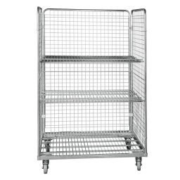 3-Sides Roll cage accessories shelve with 20 mm anti-slip  Type:  accessories.  L: 1200, W: 800, H: 20 (mm). Article code: 712E21200800