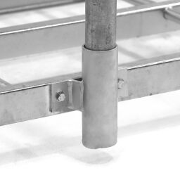 Accessoires pour racks empilables support pour poteaux 60.3