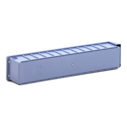 Storage bin plastic all walls closed