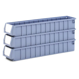 Storage bin plastic all walls closed