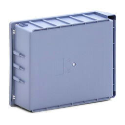 Storage bin plastic all walls closed