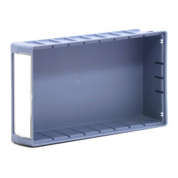 Storage bin plastic all walls closed
