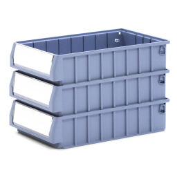 Storage bin plastic all walls closed