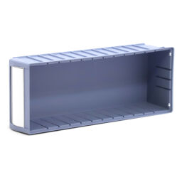 Storage bin plastic all walls closed