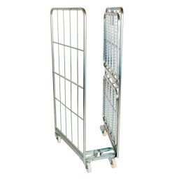 2-Sides Roll cage A-nestable Additional specifications:  nylon wheels.  L: 700, W: 800, H: 1665 (mm). Article code: 716NBS21SP1665