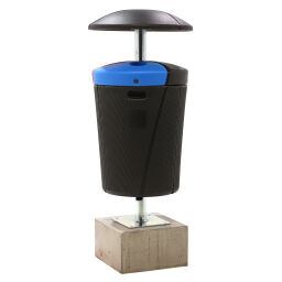Outdoor waste bins waste and cleaning accessories concrete base