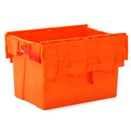 Stapelboxen Kunststoff schachtel- und stapelbar mit 2-teiligem Deckel Material:  Polypropylen.  L: 600, B: 400, H: 400 (mm). Artikelcode: 99-UN604040-E