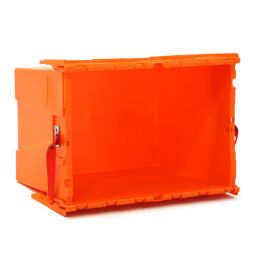 Stapelboxen Kunststoff schachtel- und stapelbar mit 2-teiligem Deckel Material:  Polypropylen.  L: 600, B: 400, H: 365 (mm). Artikelcode: 99-UN604037-E