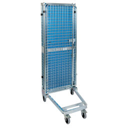 Roll conteneur de sécurité caisson à roulettes antivol A-châssis, emboitables