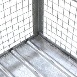 Mesh Stillages fixed construction stackable 4 sides.  L: 1240, W: 1040, H: 670 (mm). Article code: 98-0425-01