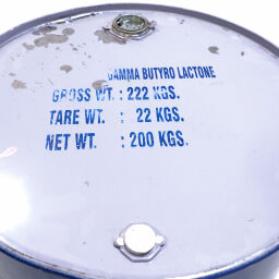 Used steel drum barrel with hole 210 liter