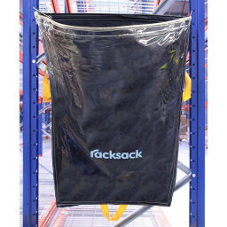 Waste sackholder Waste and cleaning accessories pallet rack recycling bag Colour:  transparent.  W: 920, H: 1000 (mm). Article code: 51RSCL1-BK