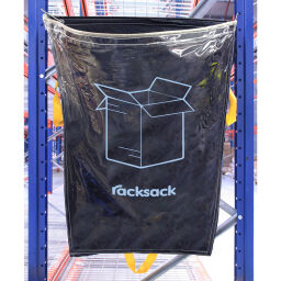 Waste sackholder Waste and cleaning accessories pallet rack recycling bag Colour:  transparent.  W: 920, H: 1000 (mm). Article code: 51RSCL1-CNT
