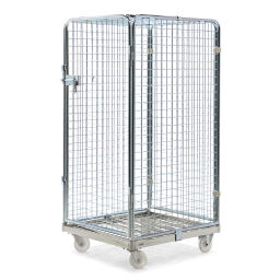 Full Security Roll cage input gates Additional specifications:  nylon wheels.  L: 800, W: 710, H: 1550 (mm). Article code: 705ADRP1350