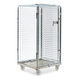 Full Security Roll cage input gates Additional specifications:  nylon wheels.  L: 800, W: 710, H: 1550 (mm). Article code: 705ADRP1350