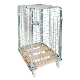 Full Security Roll cage input gates Additional specifications:  nylon wheels.  L: 815, W: 725, H: 1210 (mm). Article code: 706ADRP1020