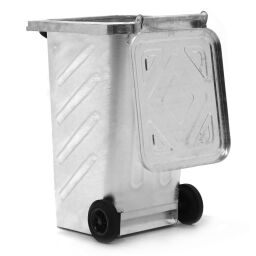 Mülltonne  Abfall und Reinigung Mini-Container feuerlöschender.  L: 750, B: 580, H: 1060 (mm). Artikelcode: 99-849