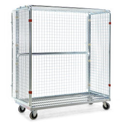 Full Security Roll cage double door Additional specifications:  rubber wheels .  L: 1500, W: 620, H: 1400 (mm). Article code: 715ADRR1190