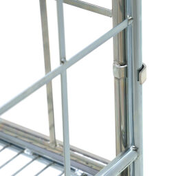 Rollbehälter 3-seitig 3-fach-Rollcontainer A-Rahmen, nestbar