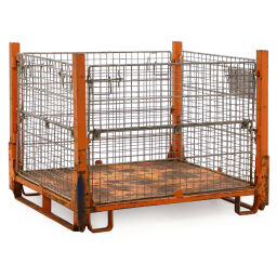 Mesh Stillages collapsible B-quality, with damage used.  L: 1180, W: 1000, H: 930 (mm). Article code: 98-2778GB-B