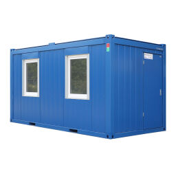 Container Bürocontainer 20 Fuß.  L: 6055, B: 2435, H: 2591 (mm). Artikelcode: 99STA-20FT-02AC