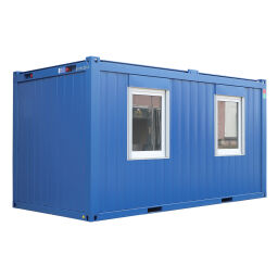 Container accommodation container 20 ft.  L: 6055, W: 2435, H: 2591 (mm). Article code: 99STA-20FT-02AC