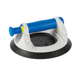 Glass/plate container pomp-activated suction lifter