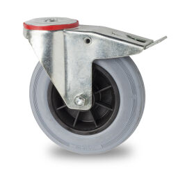 Wheel castor wheel with brake ø 100 mm