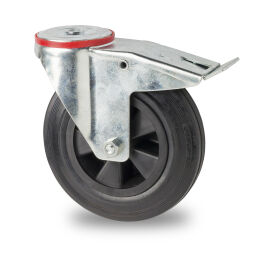 Lenkrollen Lenkrolle mit Feststeller Ø 125 mm