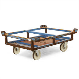 Carrier pallet carrier with 4 capture corners used.  L: 1250, W: 1040, H: 500 (mm). Article code: 98-2878GB