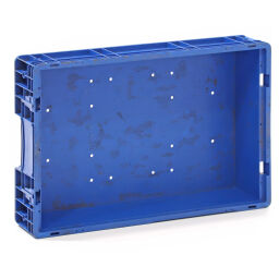 Stapelboxen kunststoff stapelbar perforierte boden / geschlossener wände