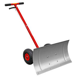Snow clearing equipment snowplough with adjustable stainless steel shovel