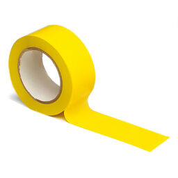 Vloermarkering en tape Veiligheid en markering tape 50 mm x 33 m geel.  L: 33000, B: 50, H: 1 (mm). Artikelcode: 51LMT-Y