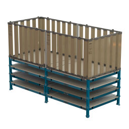Pallet steel pallet suitable for pallet stacking frames.  L: 2420, W: 1000, H: 250 (mm). Article code: 61-ITPL250