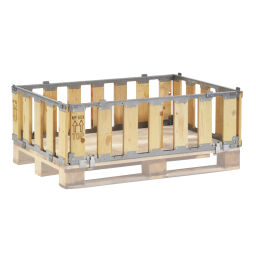pallet stacking frames foldable construction stackable  4-part 61-MPBC350