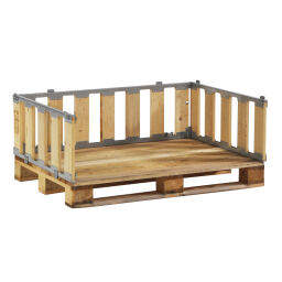 Pallet stacking frames foldable construction stackable  4-part