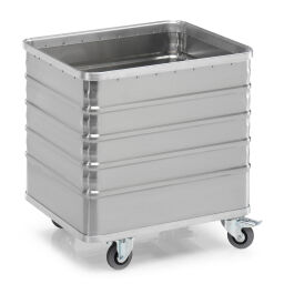 Transport trolleys aluminium boxes transport trolley with 4 corrugated walls