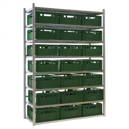 Shelving combination kit shelving rack including 21 stacking boxes E2 New
